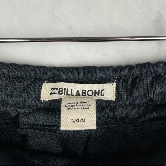 Billabong Current Mood Side Stripe Track Pants Joggers Athleisure Surfer Black L - Picture 6 of 7